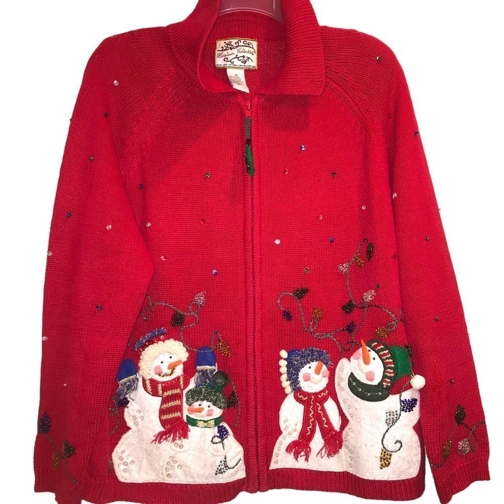 Vintage Heirloom Collection Winter Holiday Christmas Sweater M